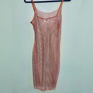 Rhinestone stunner Summer Mesh Dress